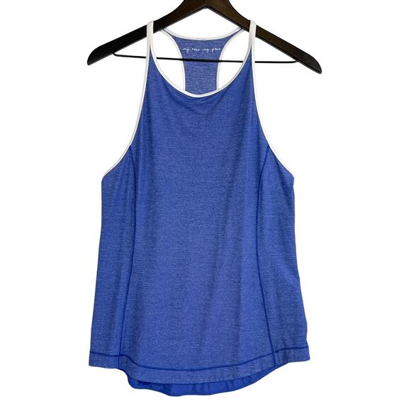 Lululemon Time to Sweat Racerback Tank Top Blue - 6 - Picture 1 of 7